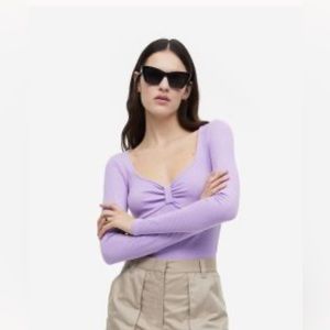 H&M ribbed jersey body suit - xs never worn